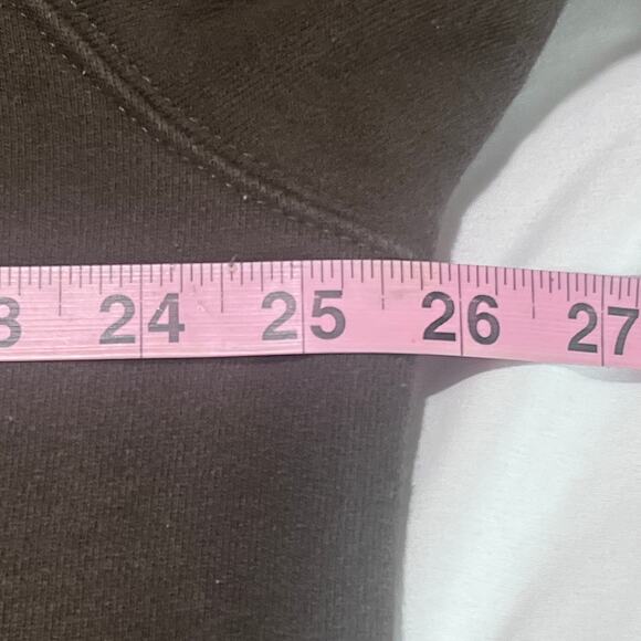 CAT Caterpillar Hoodie XL Brown Workwear Distressed Stains Heavyweight Pullover - Picture 6 of 14